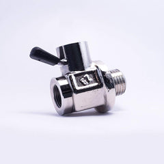 EZ Oil Drain Valve in use after removing old drain plug for cleaner changes.