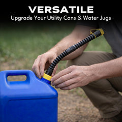 EZ-POUR cap with secure lock for leak-free transport