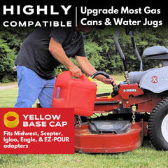 EZ-POUR extension 16-inch reaches hard-to-pour containers with controlled flow.