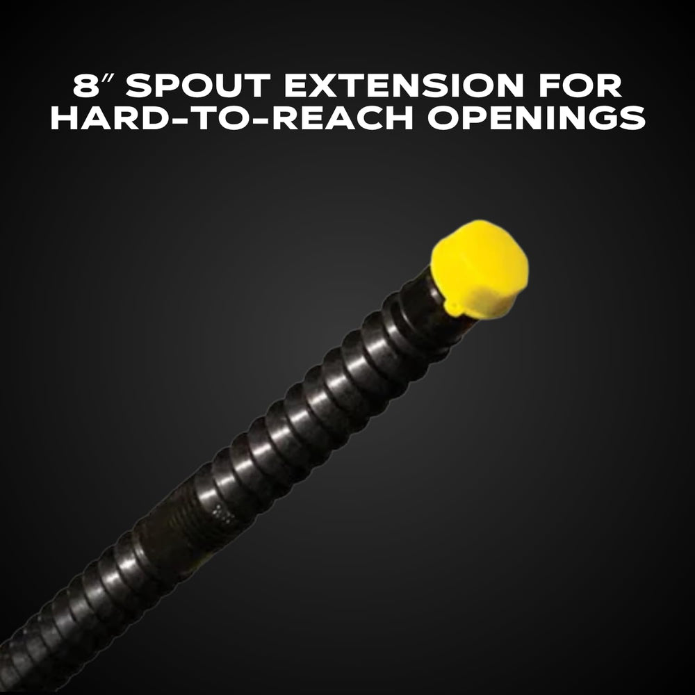 EZ-POUR filter screen keeps debris from entering the spout