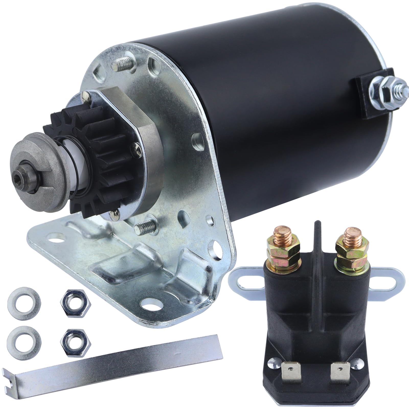 Ezamintaly starter-relay for John Deere L118–L120 shown; improves starting reliability.