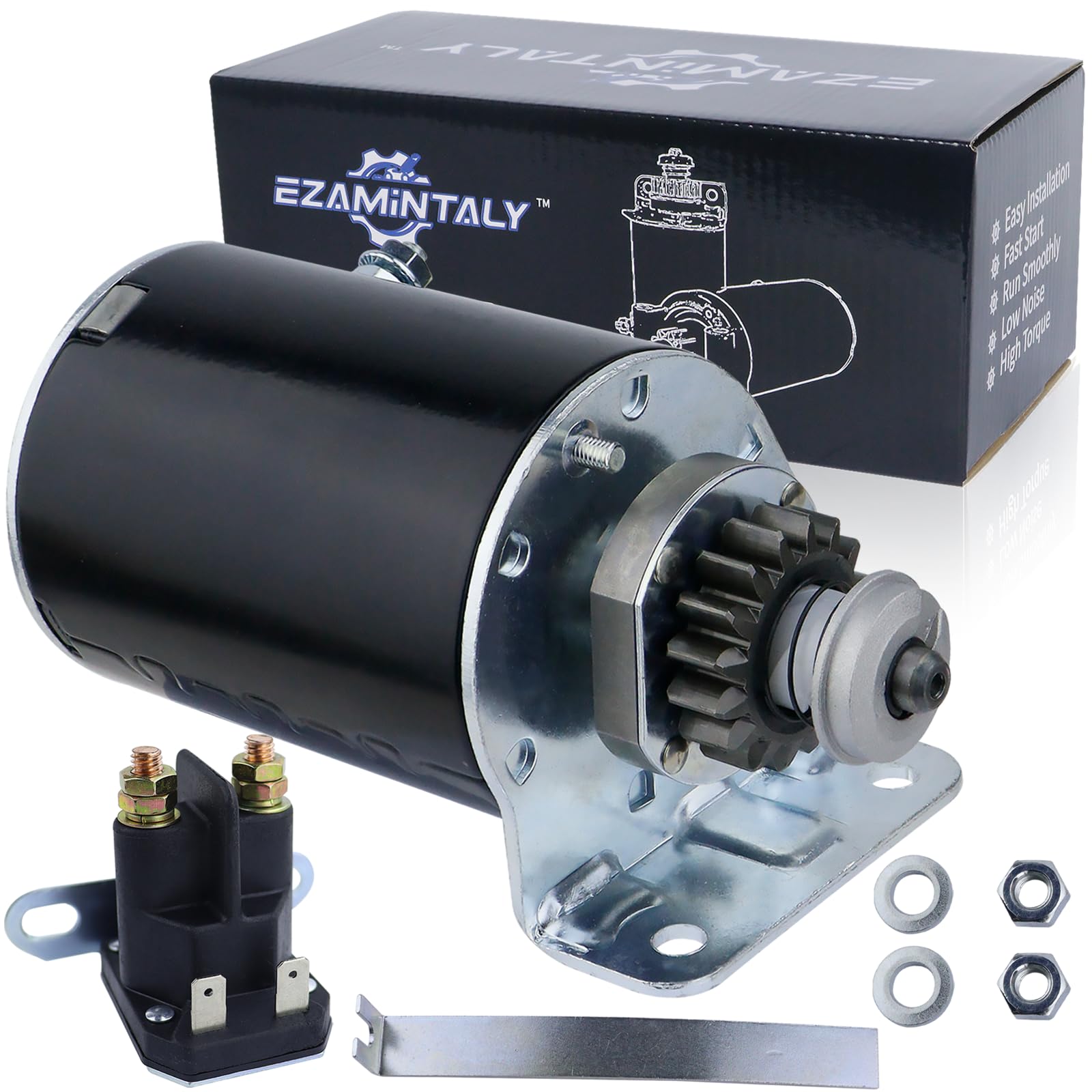 Ezamintaly starter steel gear close-up shows durable construction for reliable starts