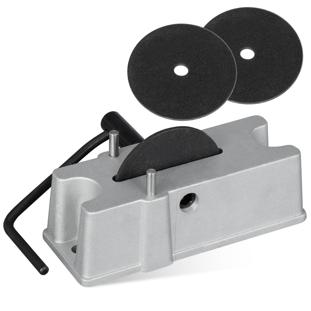 EZAPEX piston-ring filer on bench setup enables precise adjustments during tasks.