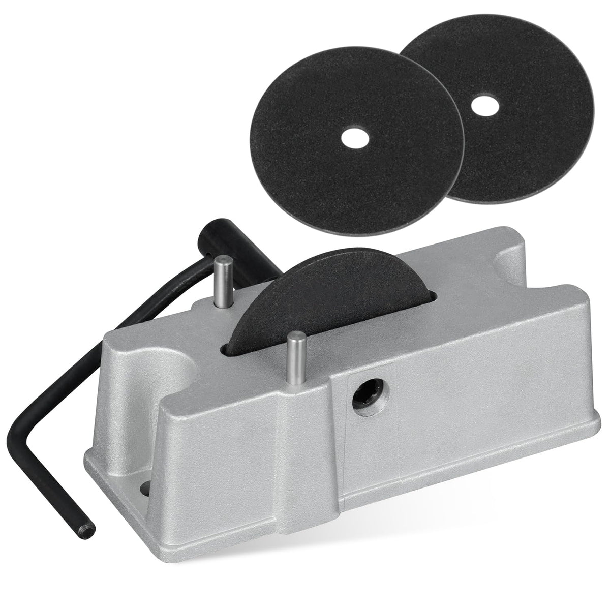 EZAPEX piston-ring filer on bench setup enables precise adjustments during tasks.