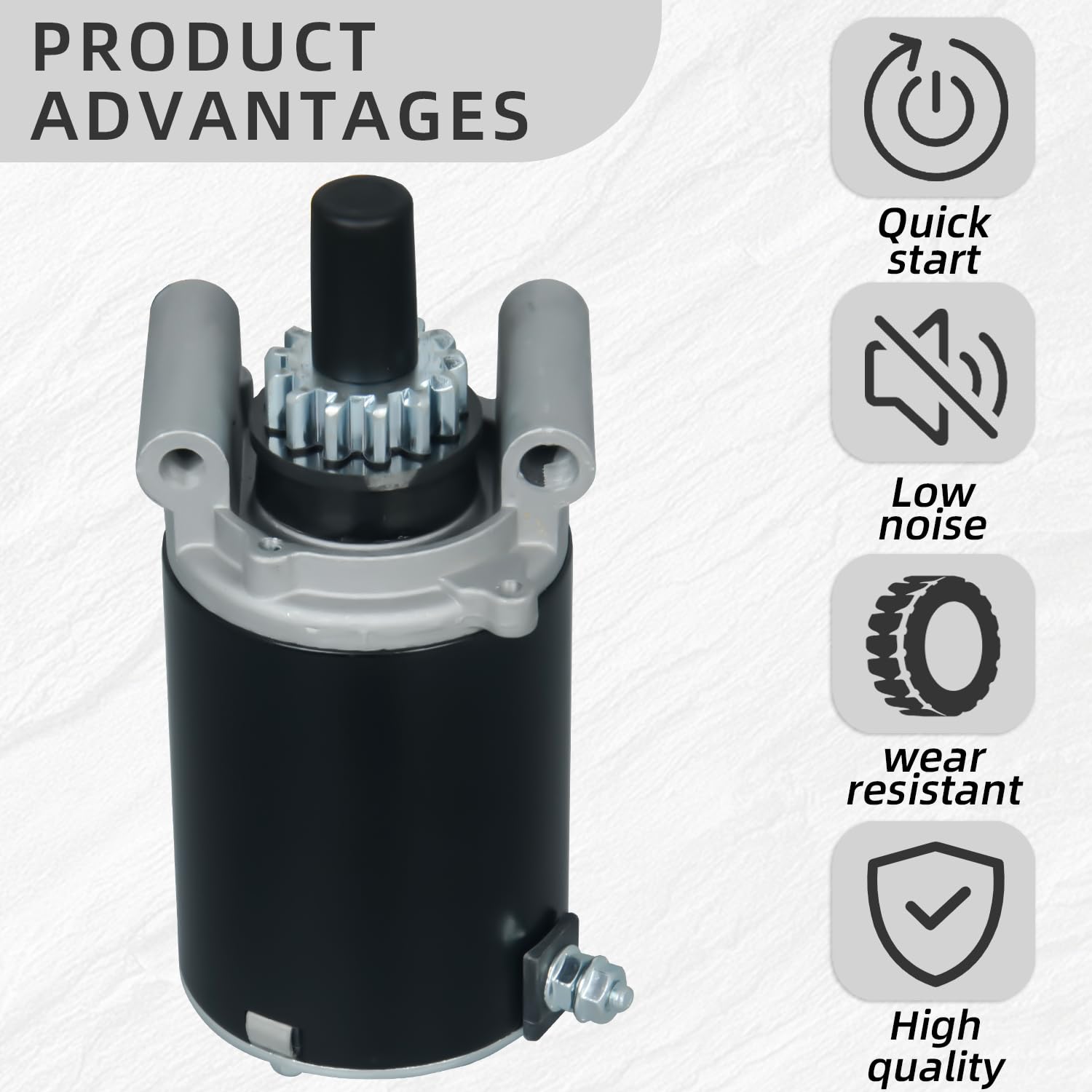 EZAPEX starter motor LT150 provides dependable starting power.