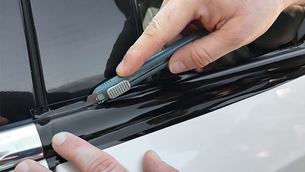 EZAUTO WRAP gloss black easy removal with heat, residue-free