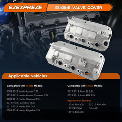 Ezexpreze aluminium rear valve cover for Honda Accord 3.5L aids engine cleanliness and longevity