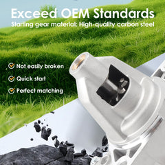 EZEXPREZE compatibility label for Briggs & Stratton Vanguard 32HP, clear fit guidance