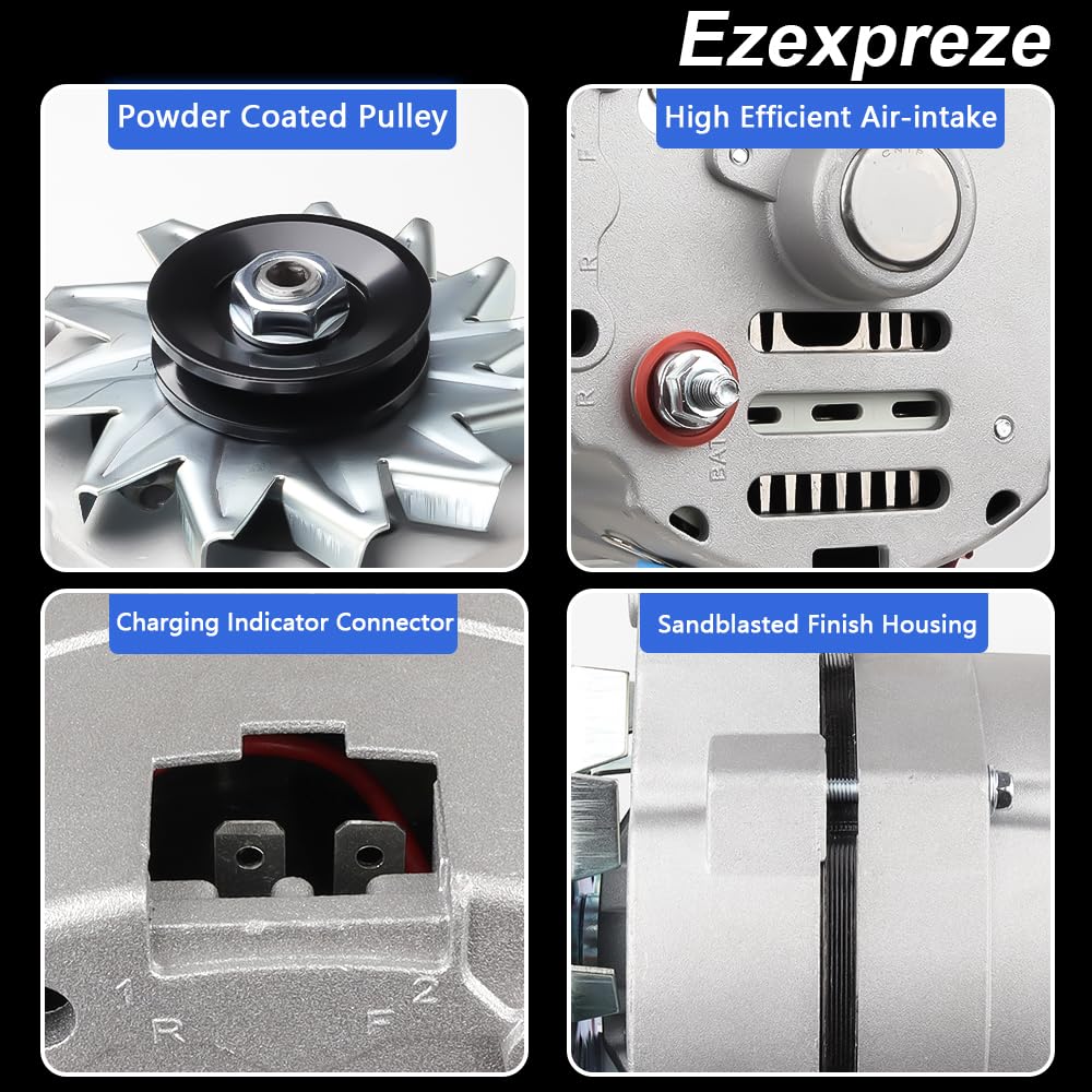 EZEXPREZE 1-wire alternator label with part numbers for easy verification