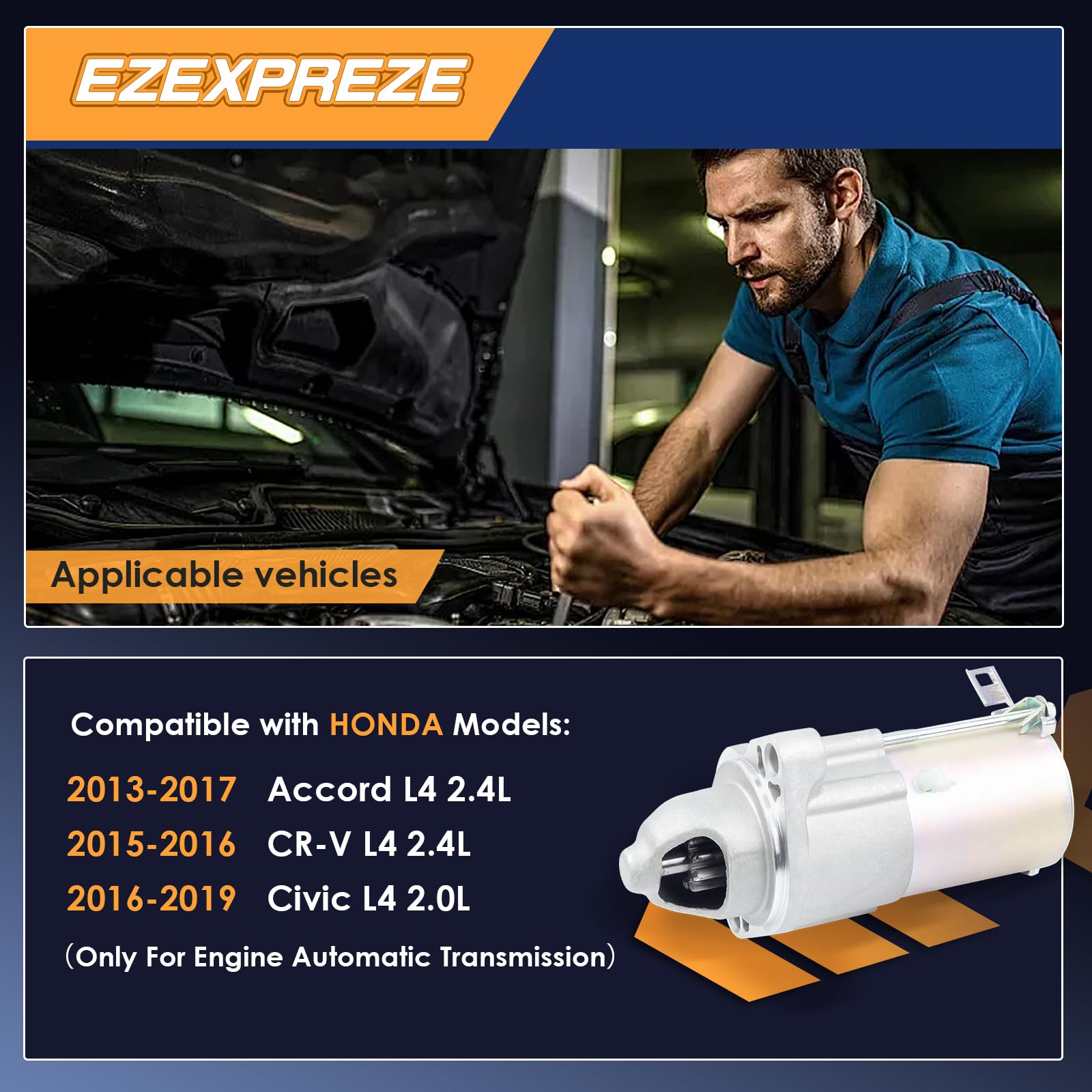 Ezexpreze starter for CR-V 2.4L enables quick ignition