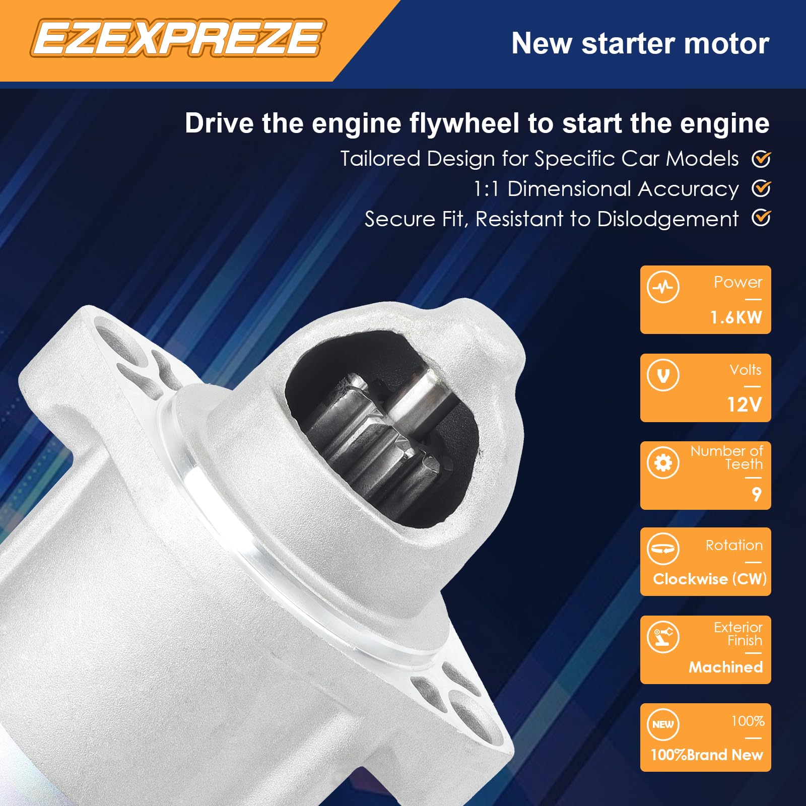 Ezexpreze starter for Civic 2.0L delivers consistent cranking