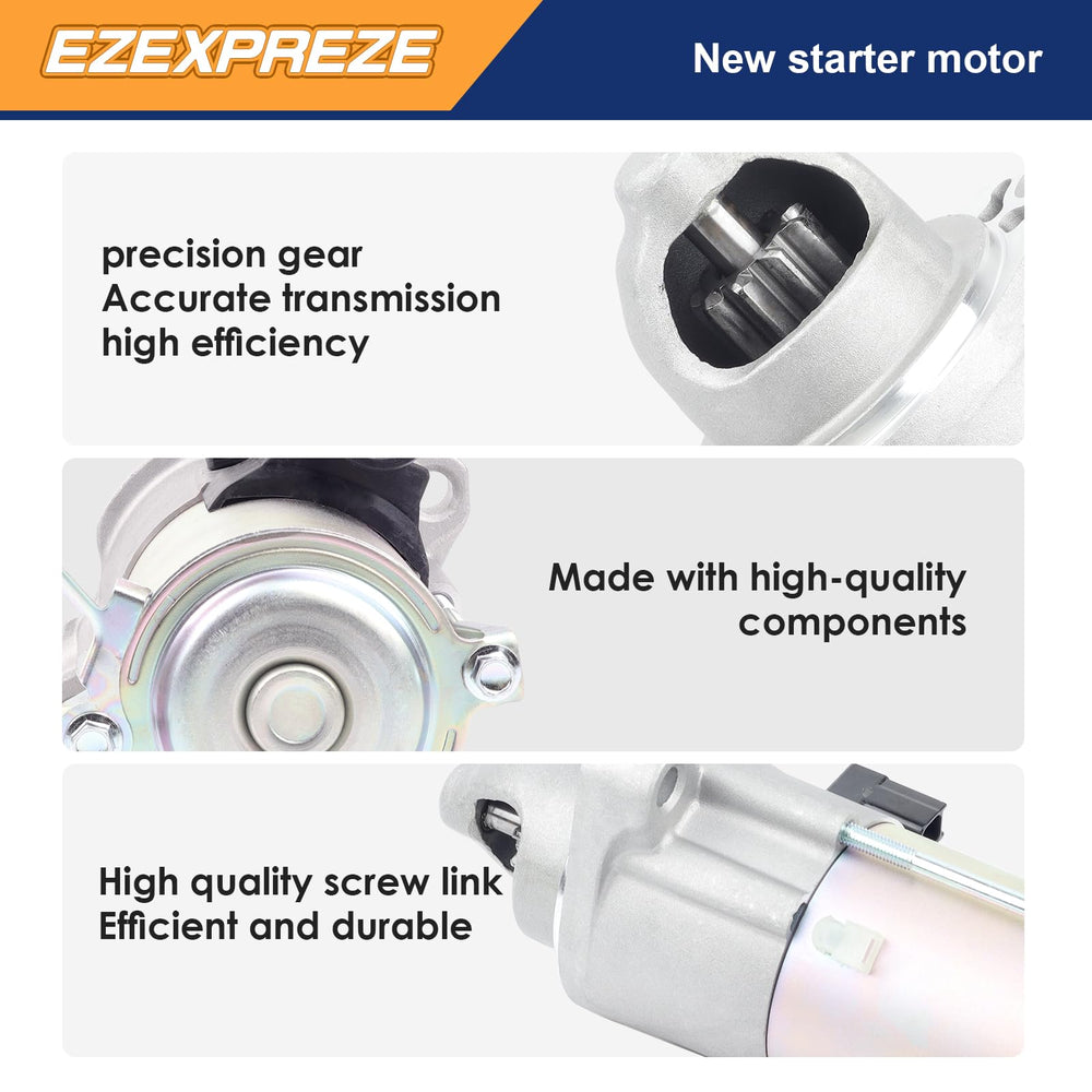 9-tooth gear on Ezexpreze starter for smooth engagement
