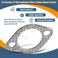 EZYPak Honda GX340 flange with rugged construction for secure mounting.