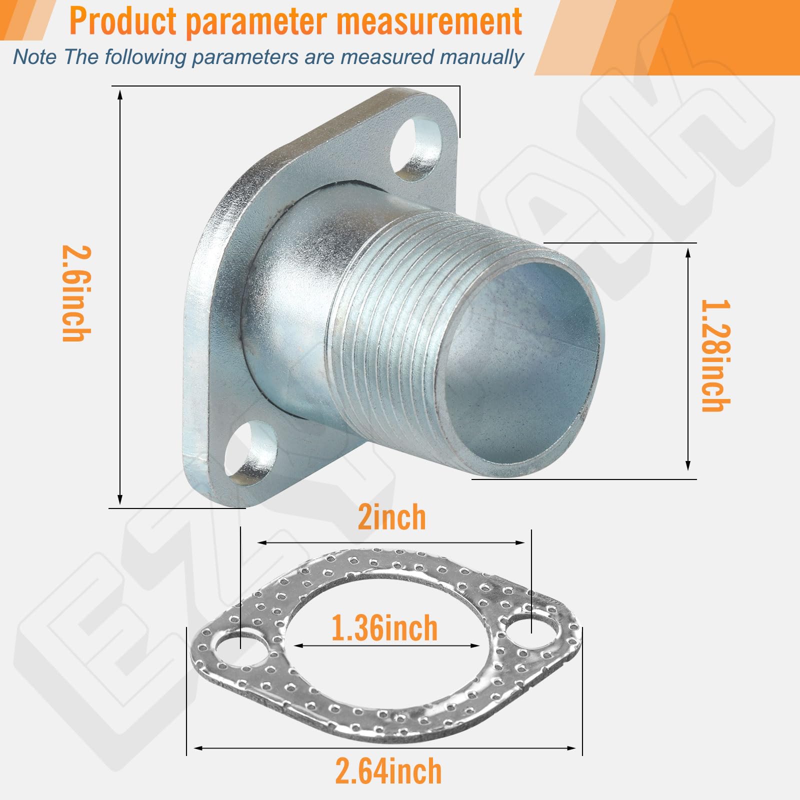 EZYPak Predator 670-22hp flange showing 1in NPT outlet for optimal flow.