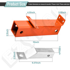 Close-up of EZYPak rear hitch in heavy-duty alloy steel detail for reliability