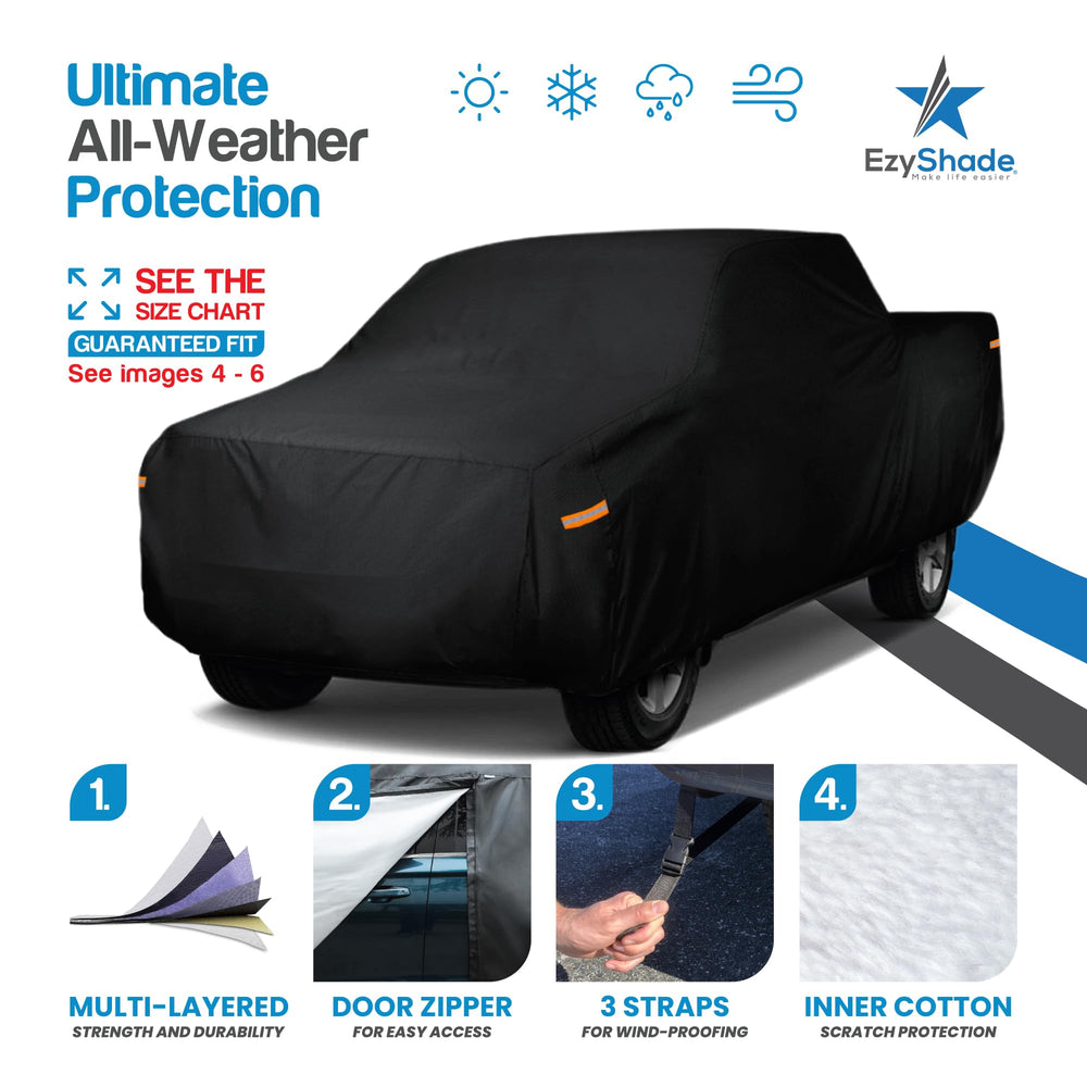 EzyShade durable stitching adds long-lasting protection against wind wear