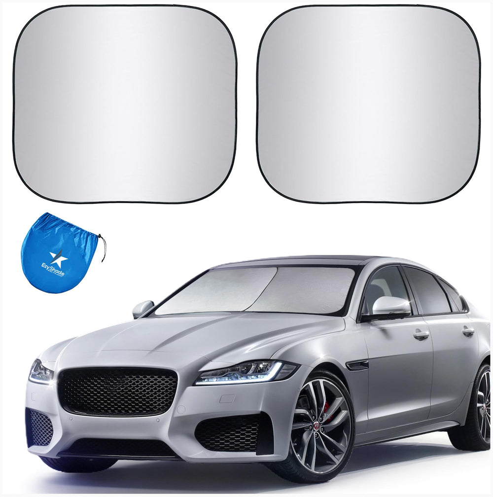 EzyShade windshield shade front view reduces heat and glare for a cooler drive.