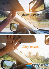 Ezzy Auto gray visor front view showing color match