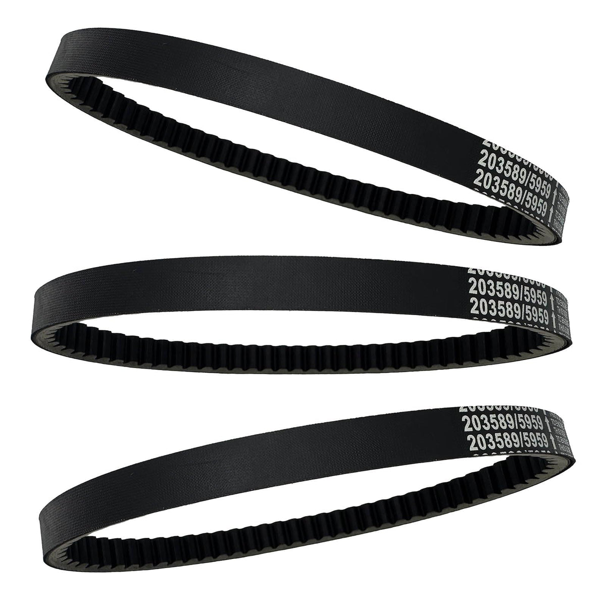F-LptStor 30 Series drive belt side view showing width and geometry for fitment.