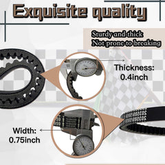 F-LptStor belt teeth close-up emphasizing grip and anti slip design.
