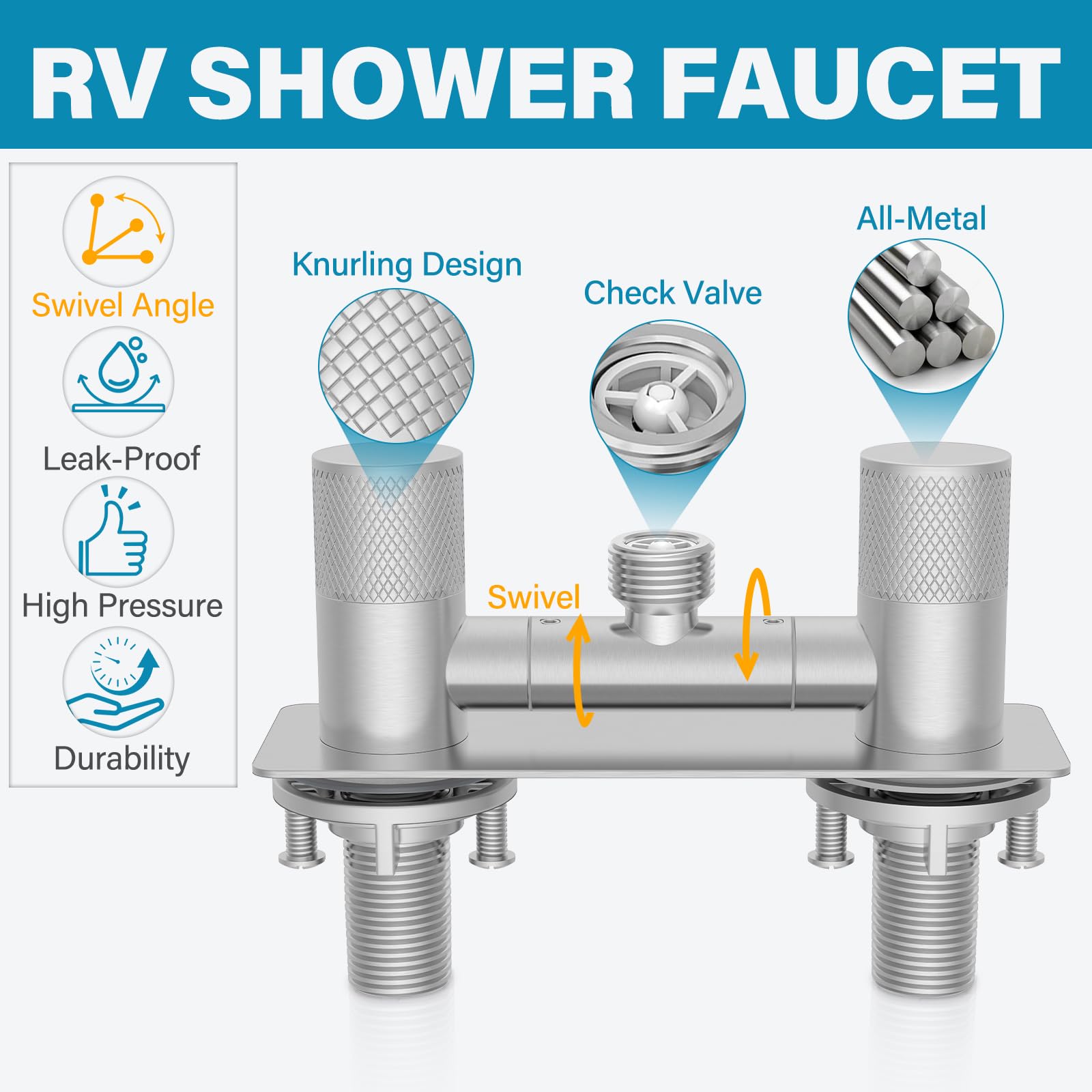 F-pianwe quick install guide helps with plumber-free RV shower upgrades in minutes.