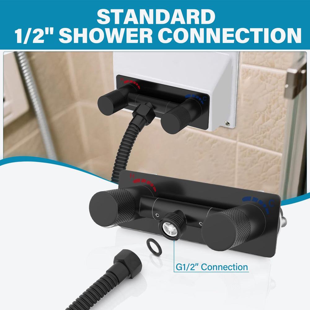 F-pianwe compact design saves space in small RV showers.