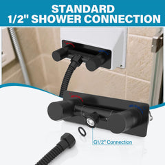 F-pianwe compact design saves space in small RV showers.
