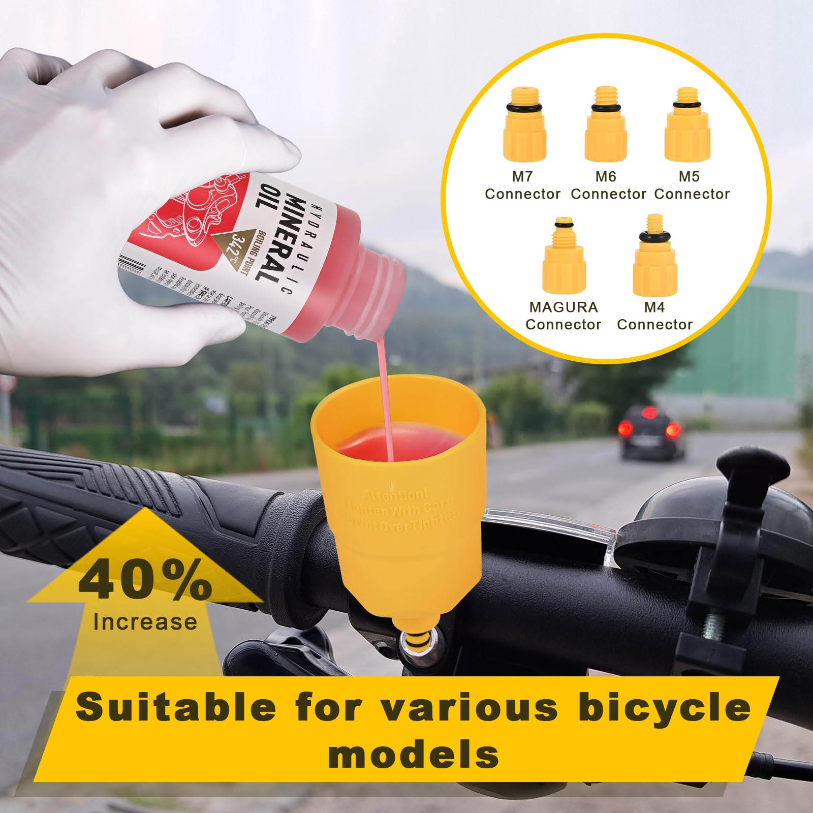 Faburo dual-use design supports road and mountain brakes during maintenance.
