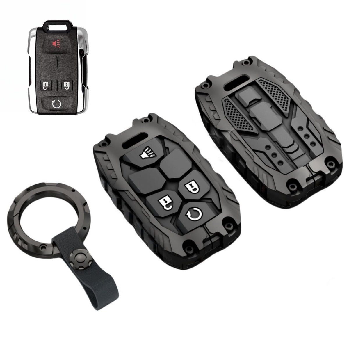 Facaizhu GMC key shell: durable protection and precise fit for your fob.