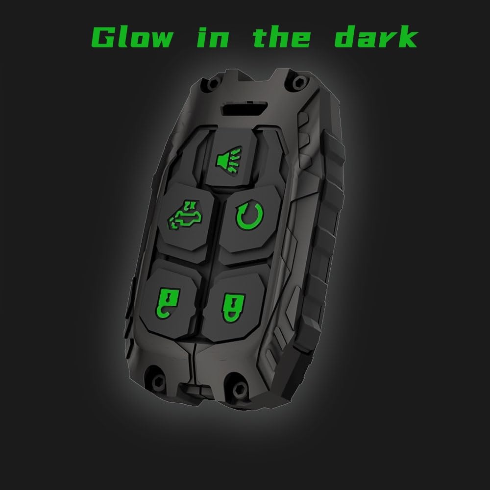 Facaizhu heavy key fob cover chevy-silverado-compat preserves button access for Silverado keys.