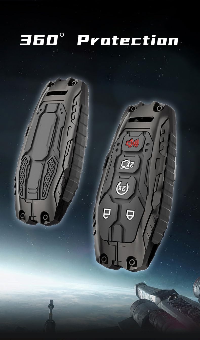 Facaizhu heavy key fob cover for Ford keycase closeup