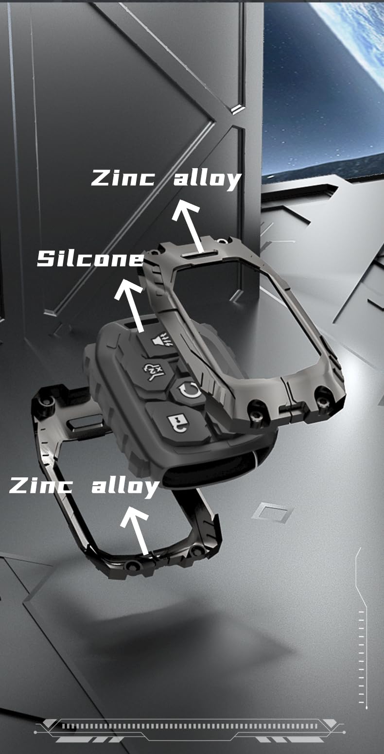 Facaizhu heavy key fob cover signal-friendly-design protects signal while maintaining easy access.