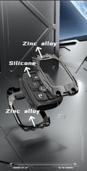 Facaizhu mech-style key cover close-up with modern aesthetic.