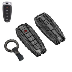 Facaizhu Model-C black key fob cover protects Ford key and adds style.