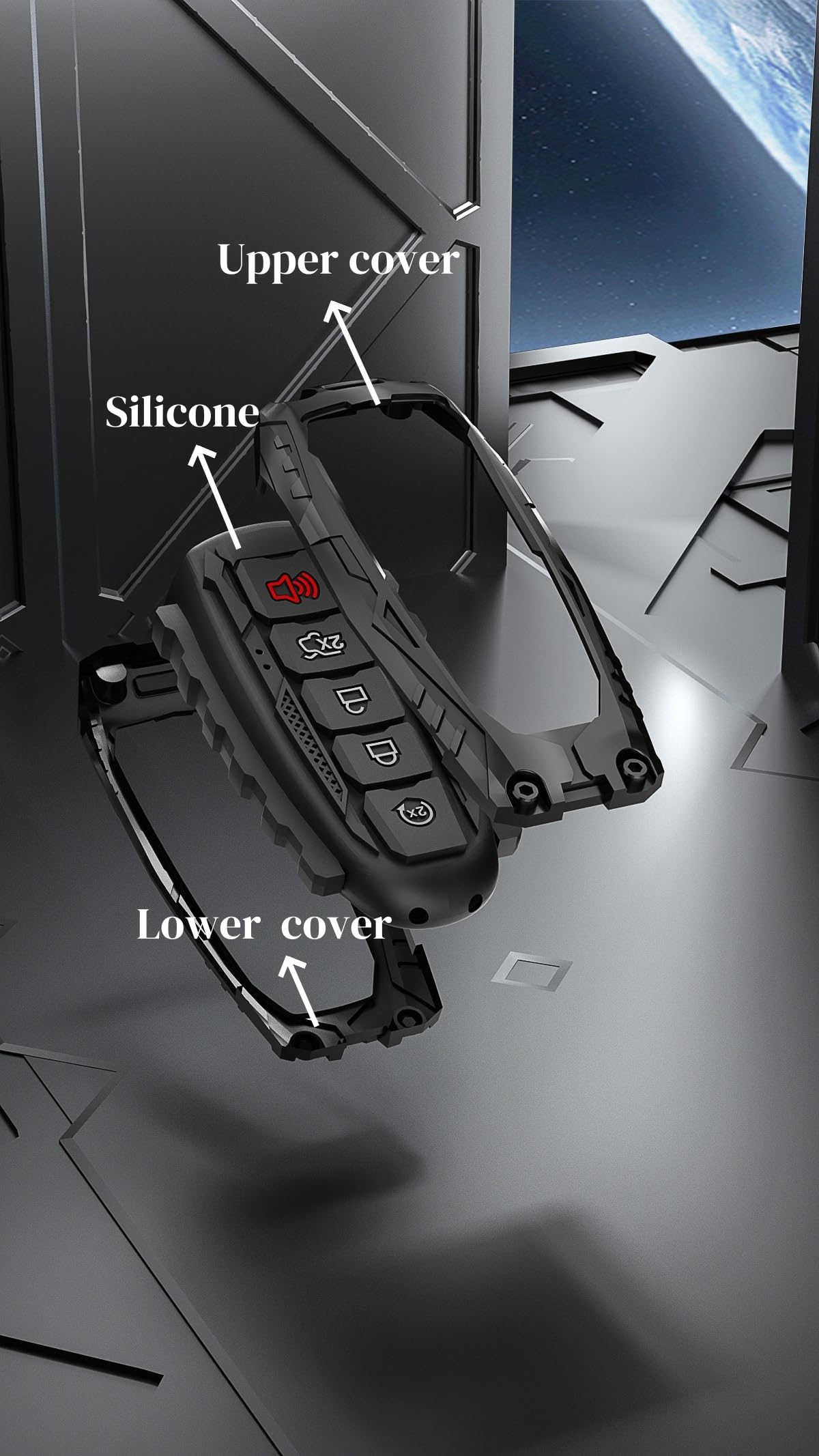 Facaizhu signal-friendly design maintains key remote access while protected.