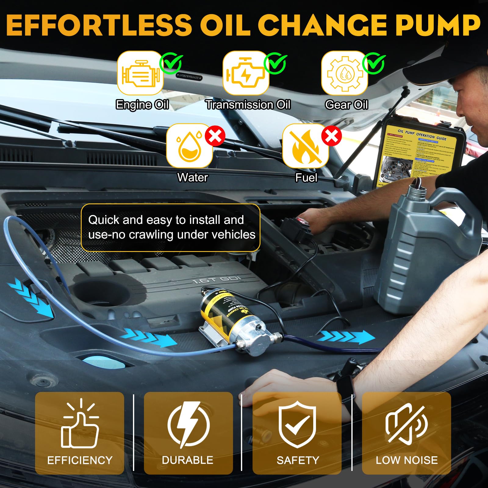 FACFUEL transparent hose lets you monitor oil flow in real time