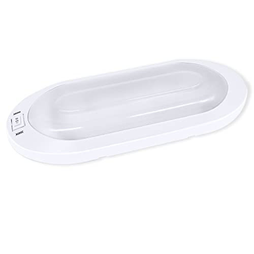 Facon Dual-Tone RV light front view with 3000K/4000K options for cozy evenings and tasks.