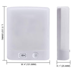 Facon Square RV motion sensor light close-up, thin profile and moisture-ready build.