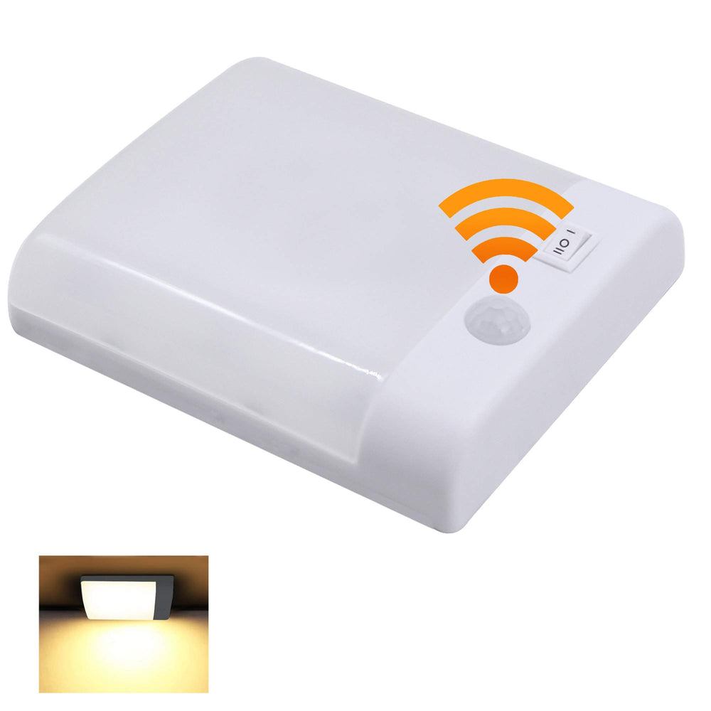 Facon RV motion sensor light in a marina cabin offering warm glow.