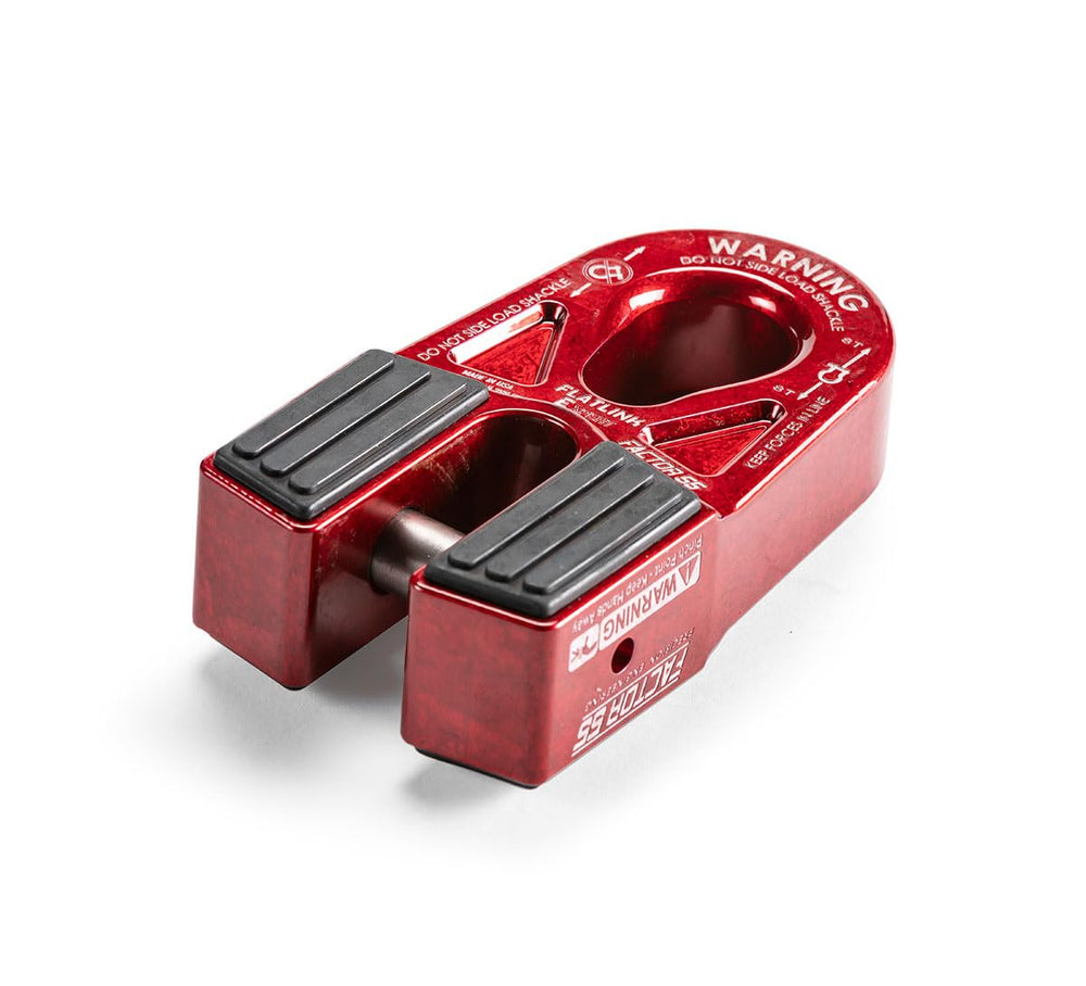 FlatLink E titanium pin detail supports secure closed-system winching.