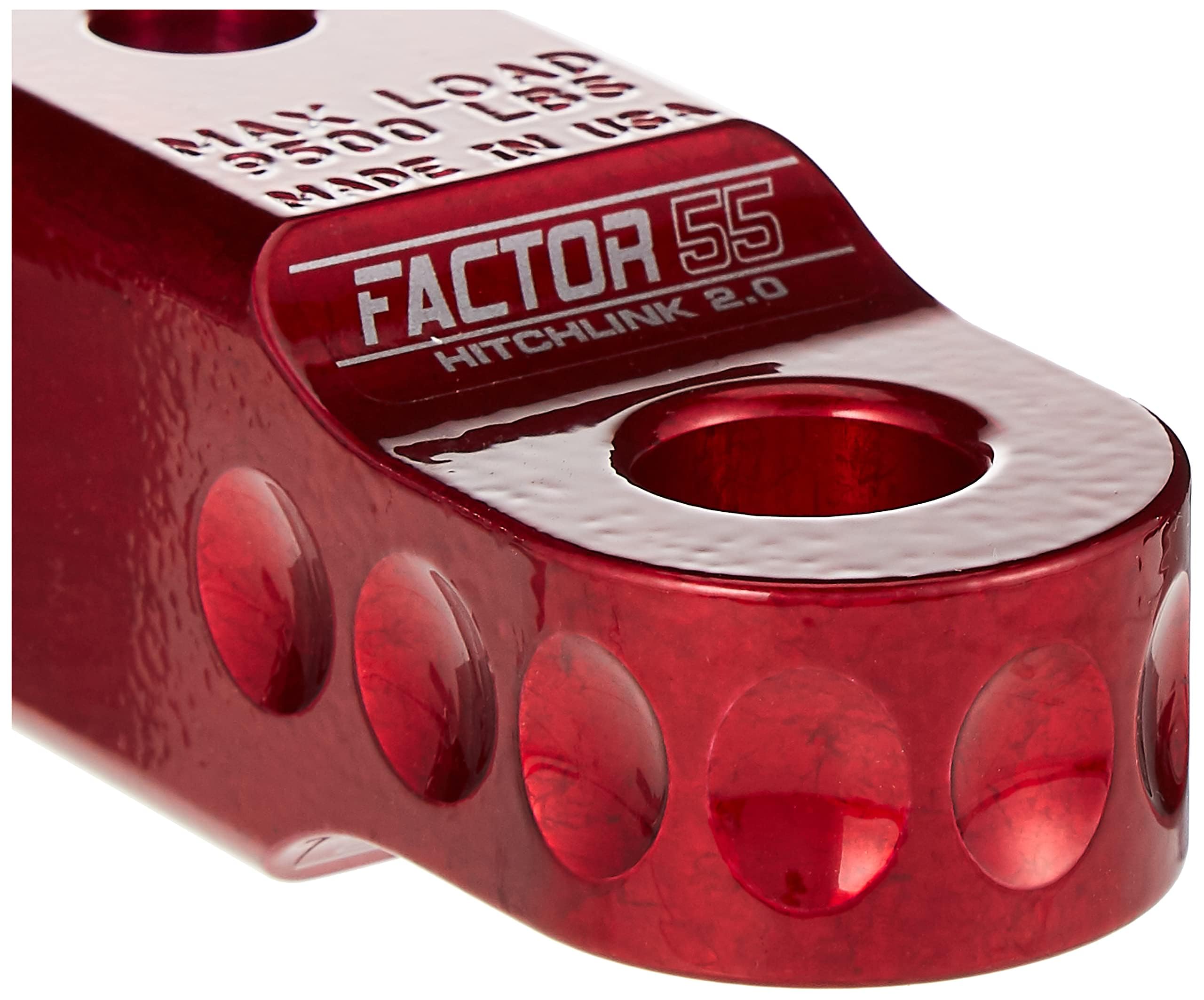 Factor 55 Hitchlink 2.0 secured with a pin for quick recovery operations