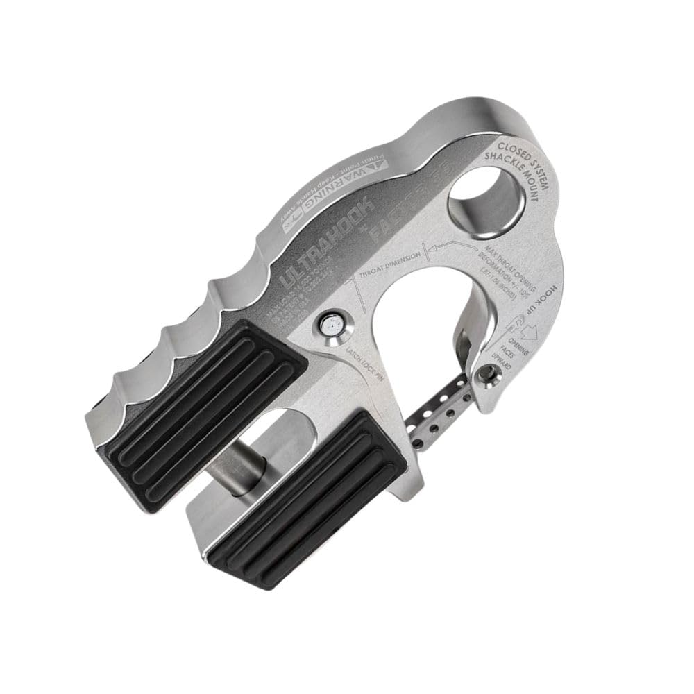 Factor 55 Ultrahook mounted in fairlead shows EPDM pads protecting surfaces.