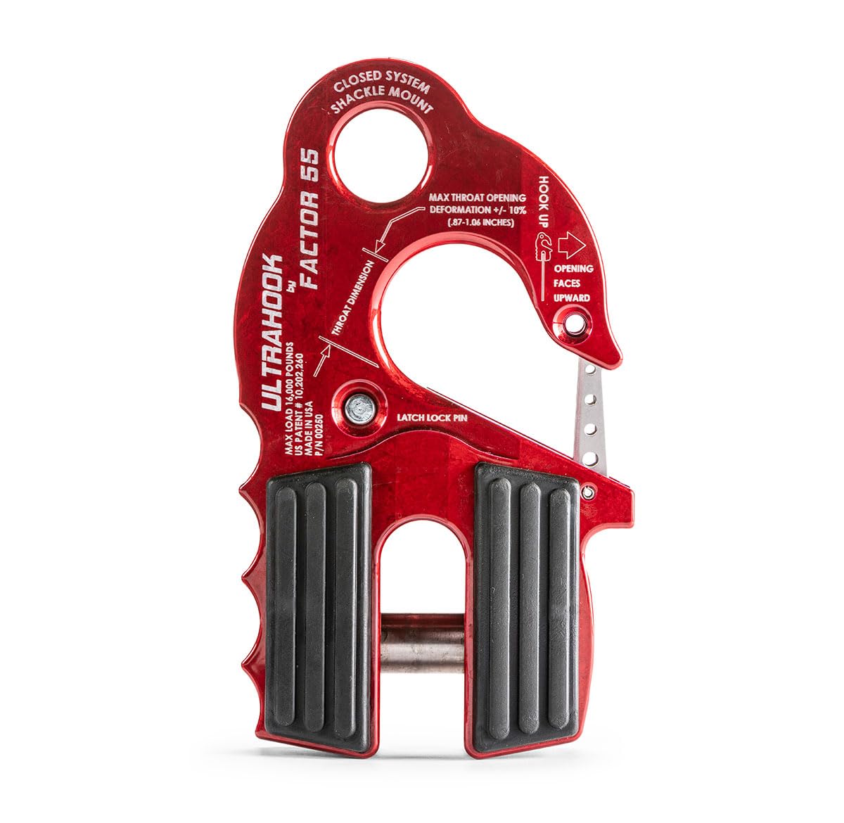 Factor55 Ultrahook latch-pin illustrates true closed-loop safety feature