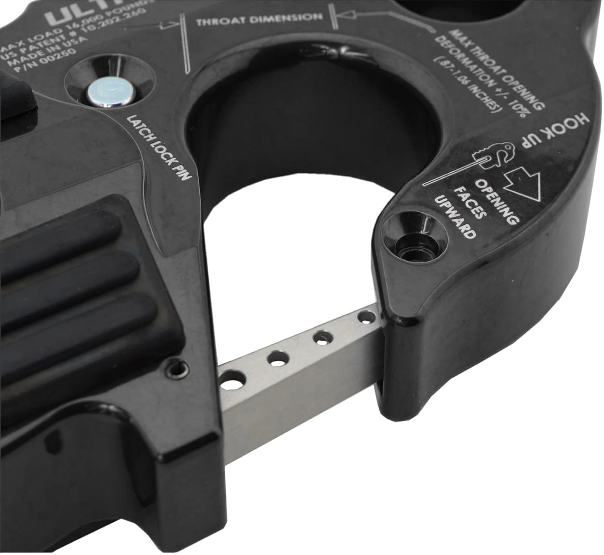 Factor 55 Ultrahook safety latch securing the closed-loop setup