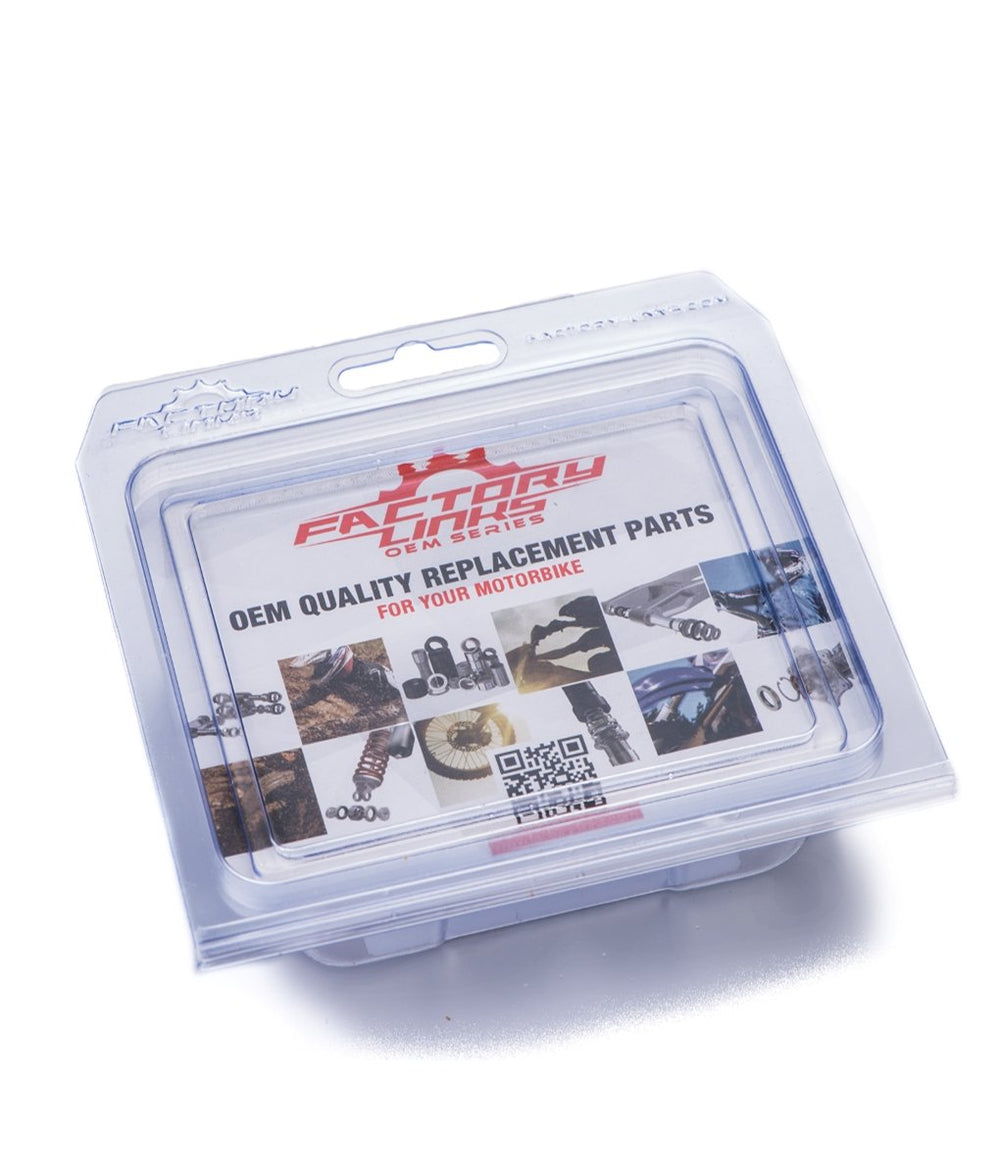 Factory Links rear wheel rebuild kit for Husqvarna FE-501 protects critical bearings from dirt.