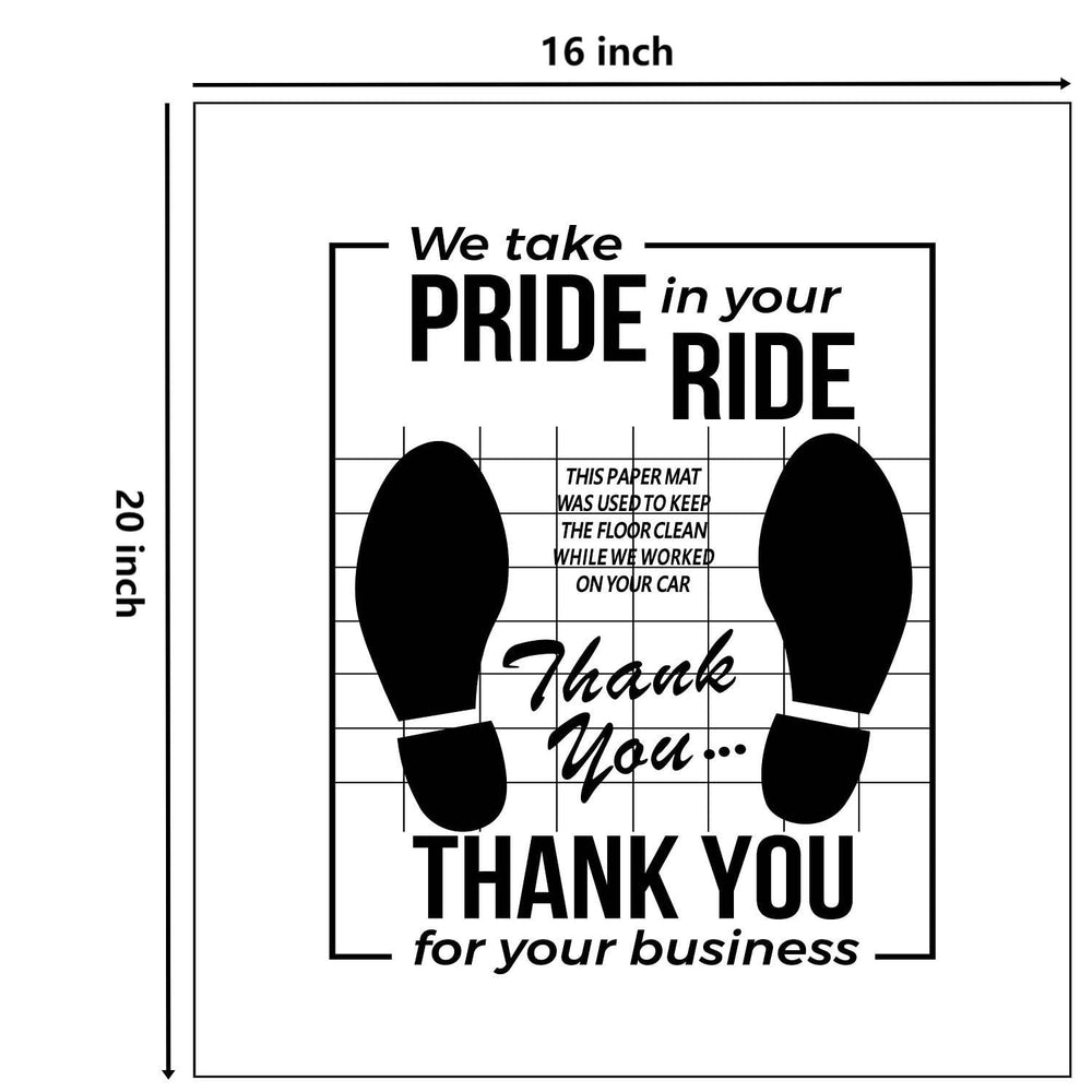 FADUOALI footprints design mats close up with friendly touch.
