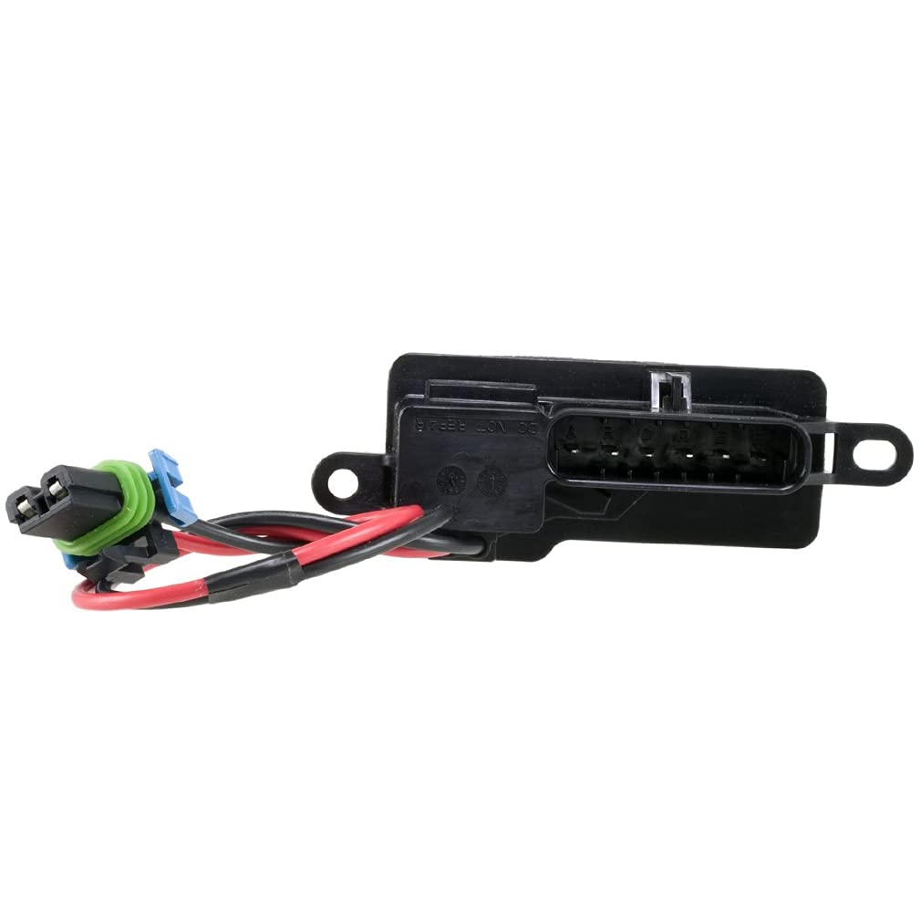 FAERSI blower motor resistor installed in dash area illustrates direct-fit replacement.