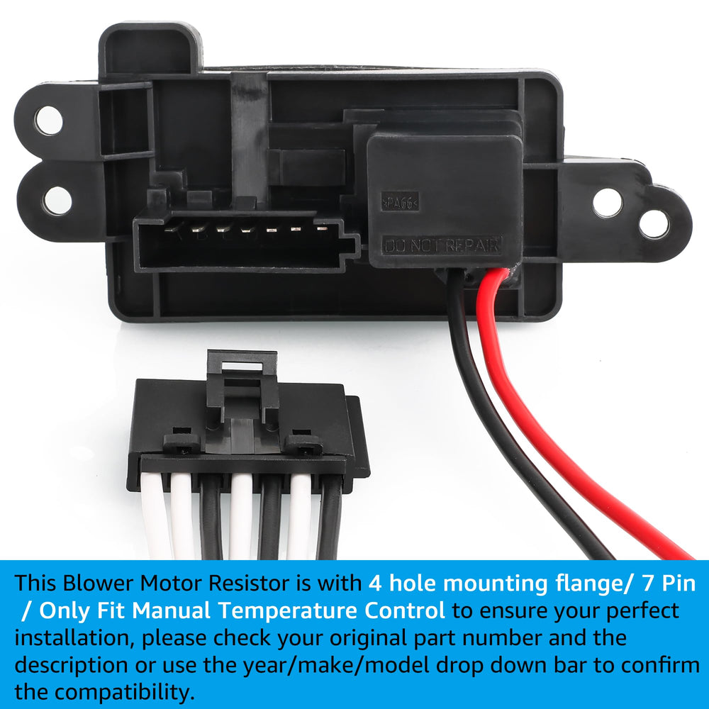FAERSI blower resistor for Isuzu Ascender with harness boosts HVAC response.