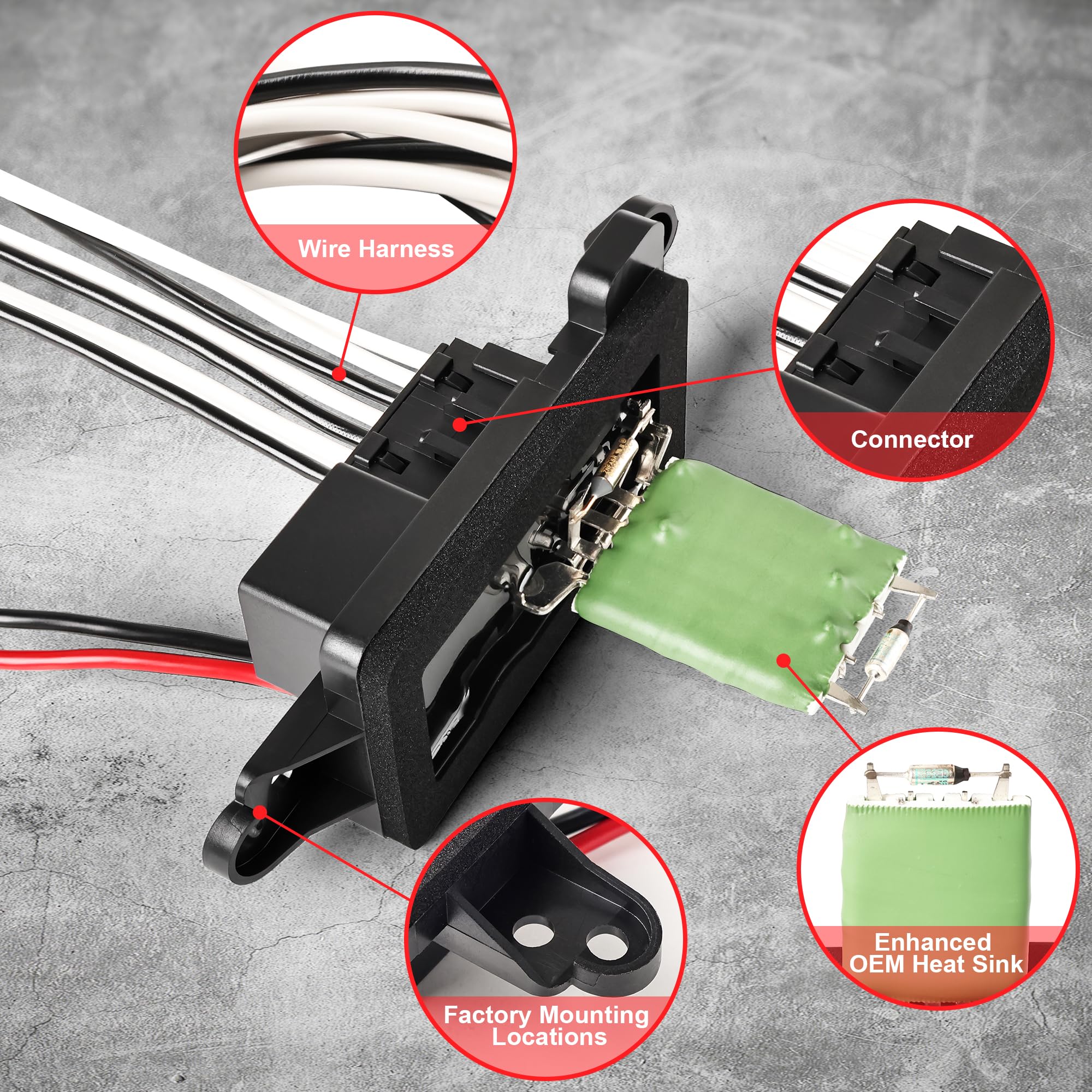FAERSI blower resistor for Buick Rainier supports steady airflow across settings.