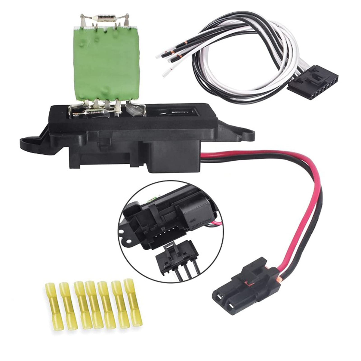 FAERSI blower resistor for Trailblazer with harness improves climate control reliability.
